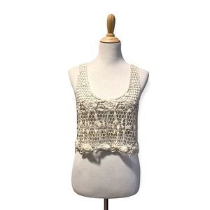 Hollister | Crochet Lace Cropped Tank Top